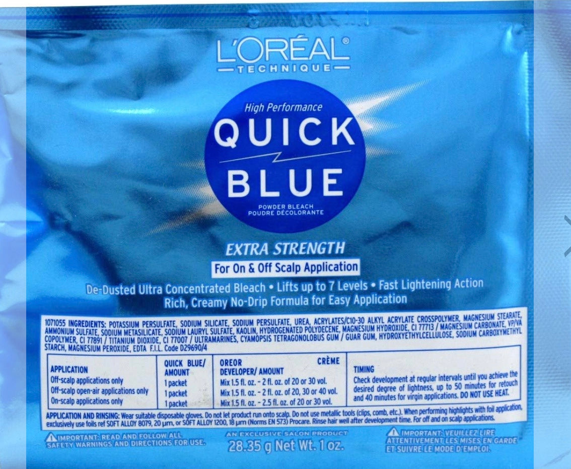 L'Oreal Quick Blue High Performance Powder Lightener 1oz