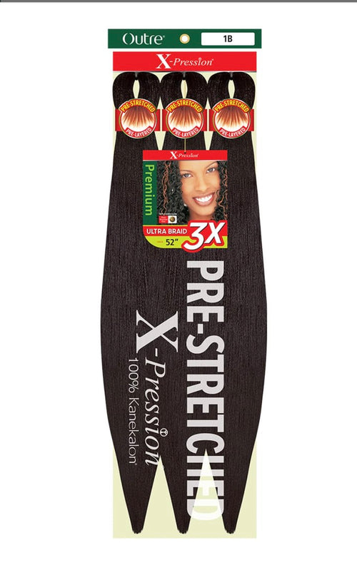 Outre X-Pression: 3X Ultra Pre-Stretched Kanekalon Braid 52” - 130S