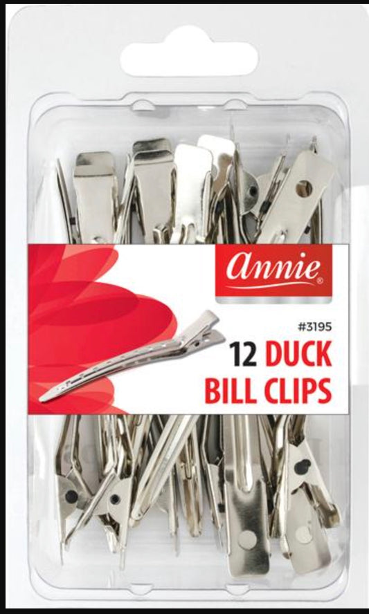 Annie 12Pc Duck Bill Clips (6PC)